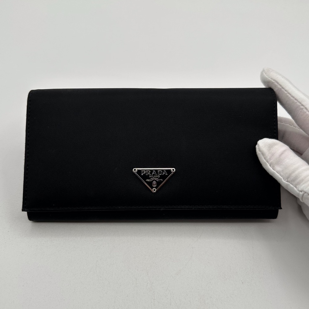 Prada Black Nylon Wallet